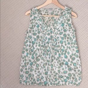 LOFT Cheetah Print Cotton Top